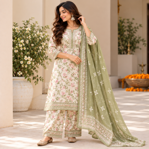 Sage Bloom Suit Set