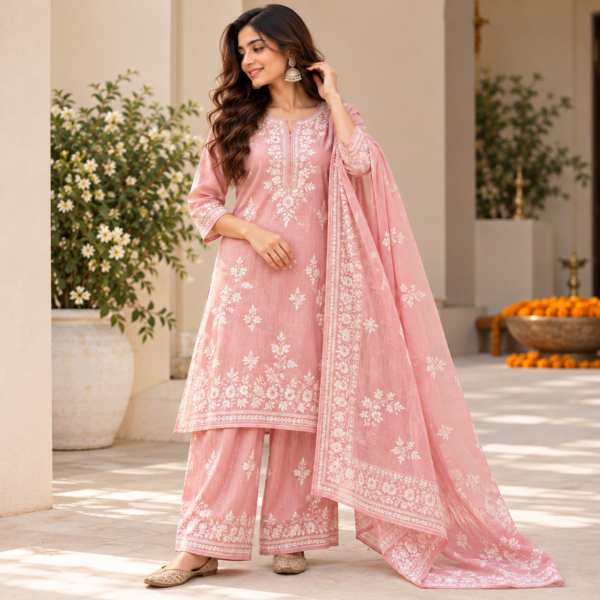 Pink Blossom Suit Set